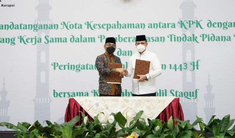 KPK dan PBNU Teken Kerja Sama Pemberantasan Tindak Pidana Korupsi